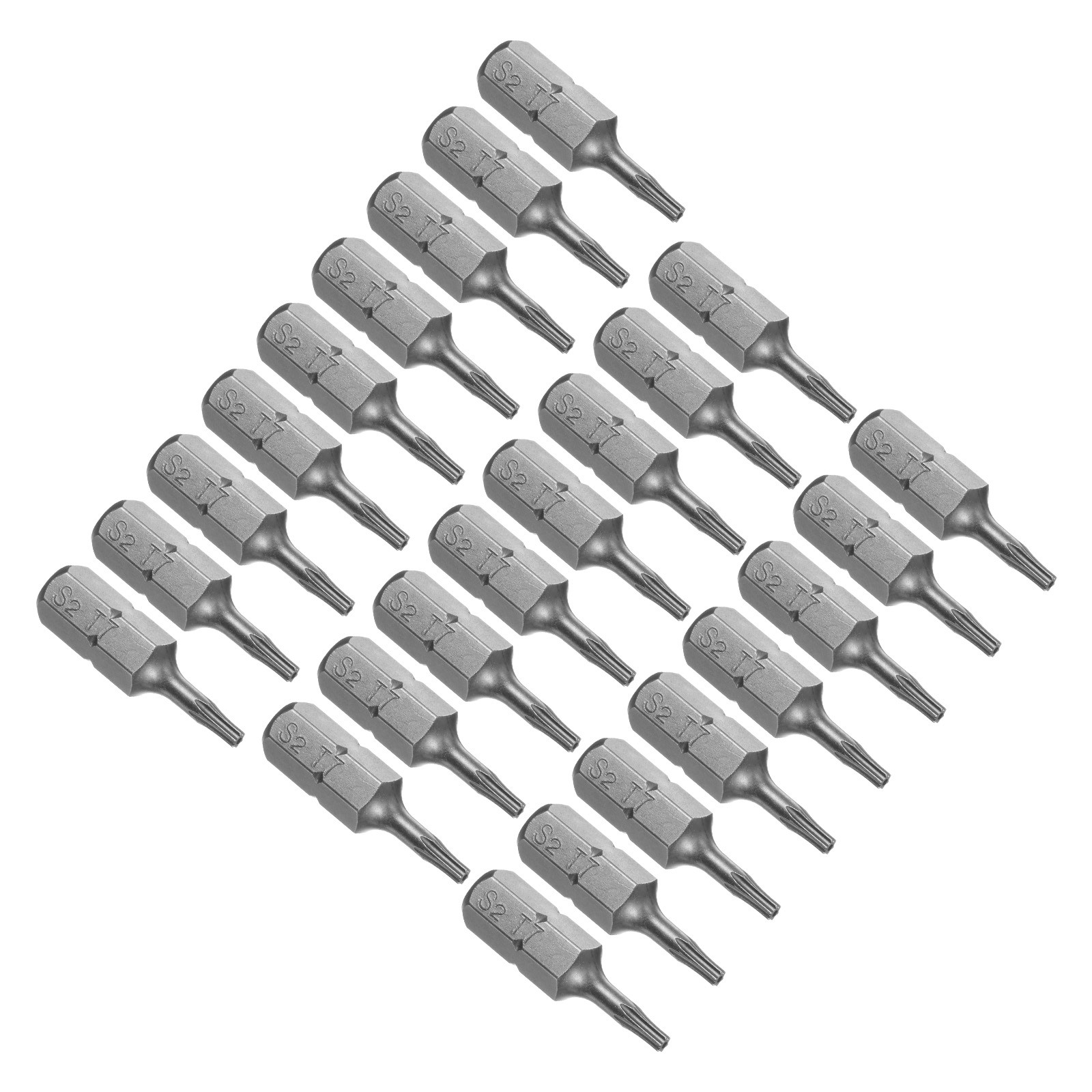 25pcs Torx Screwdriver Bits 1/4″ Hex Shank 25mm T7 Magnetic Screwdrivers Bit