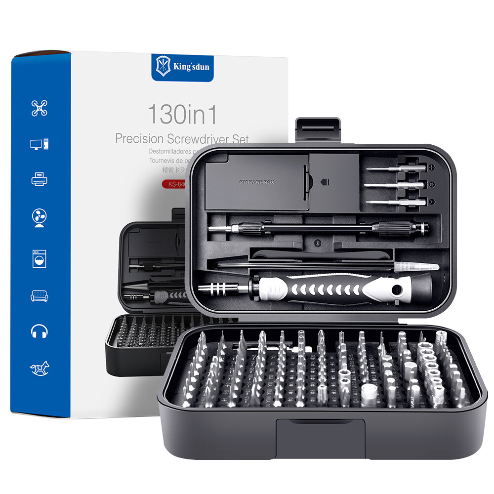 130 in 1 Precision Screwdriver Set PC Phone Laptop Electronics Repair Tool Kit