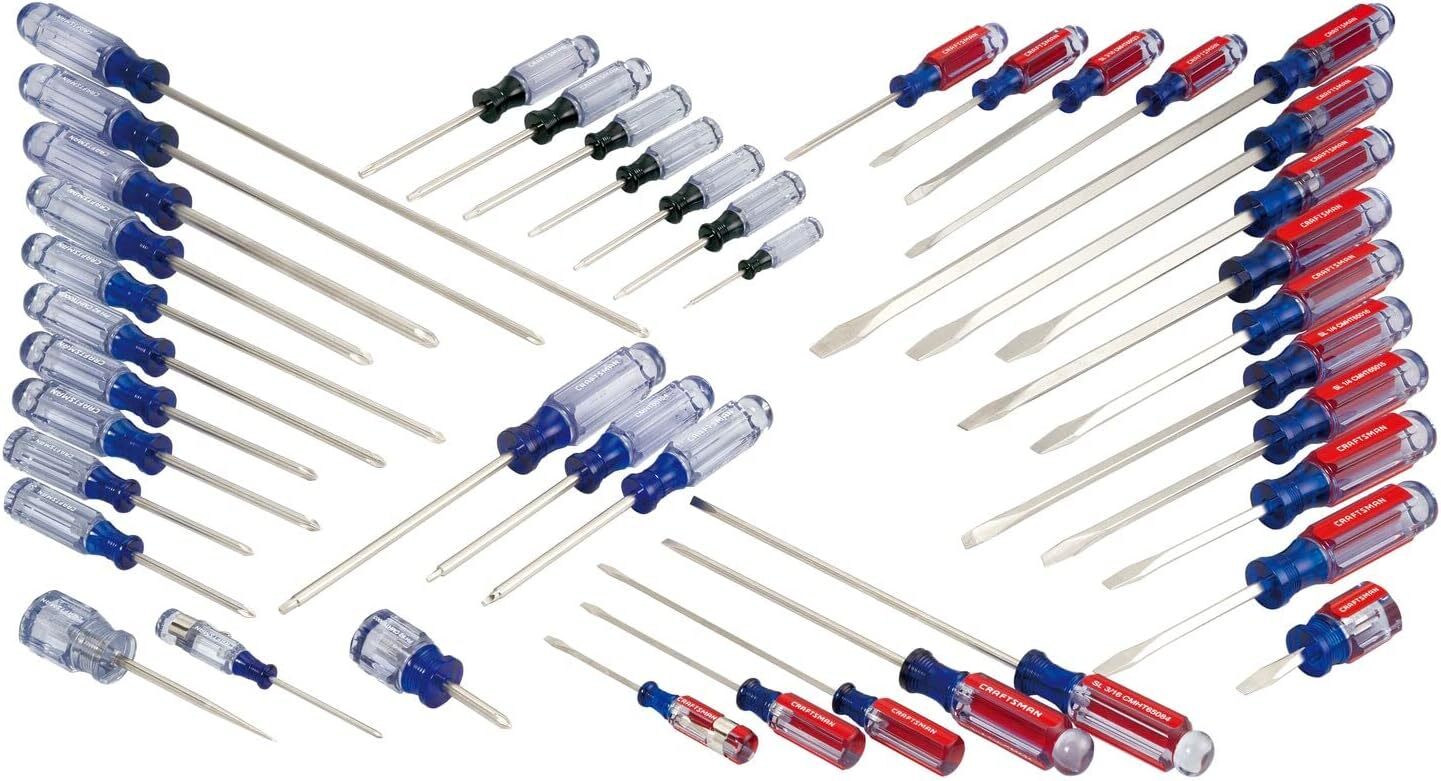 CRAFTSMAN Screwdriver Set, Phillips, Slotted, Torx, 42 Pieces (CMHT65300),NEW