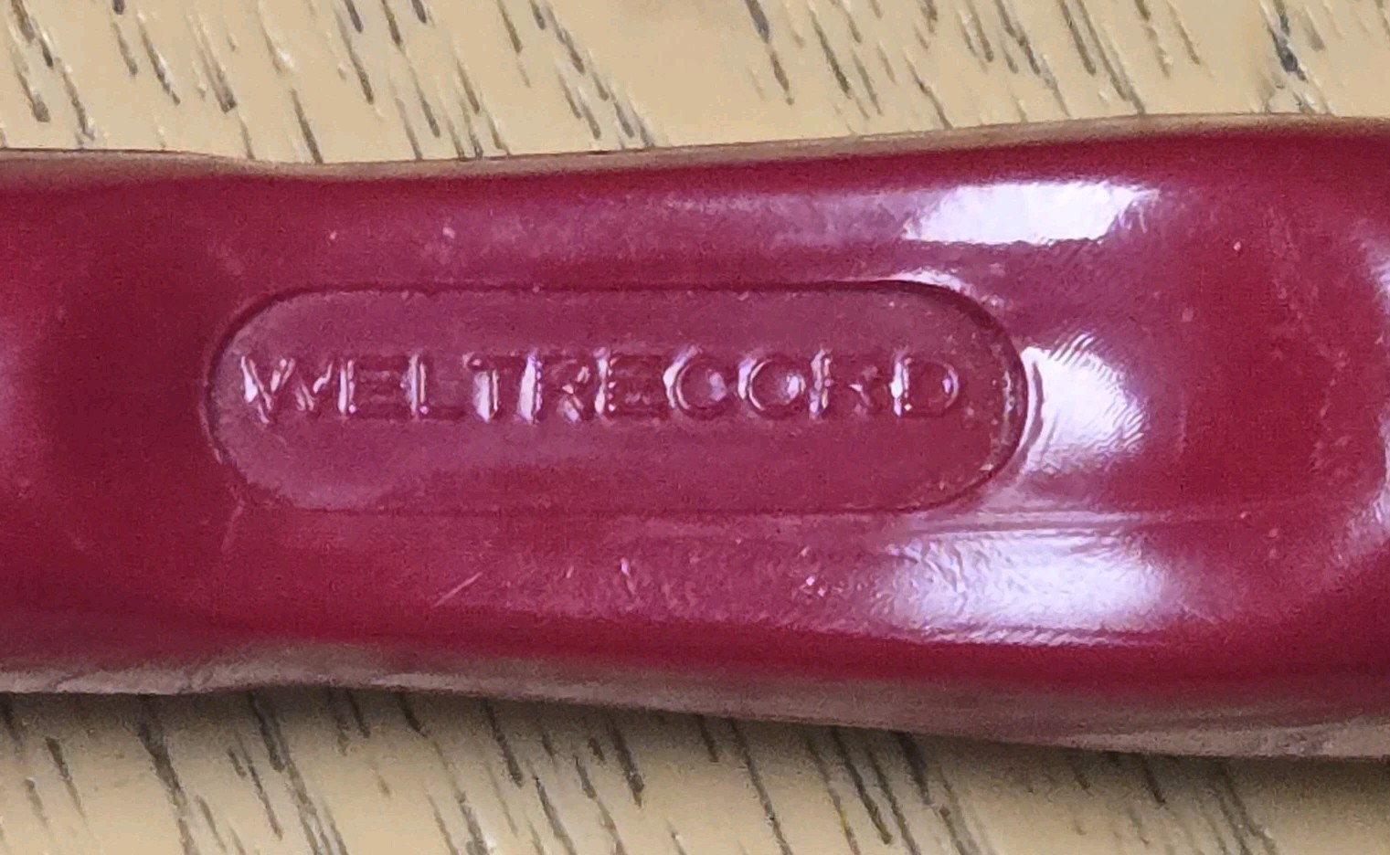 VTG WELTRECORD Ratchet Flathead Screwdriver West Germany Red Handle VERY NICE