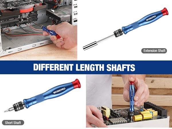 WORKPRO 44-in-1 Precision Screwdriver Set w/44pc S2 Steel Bit Manual Screwdriver