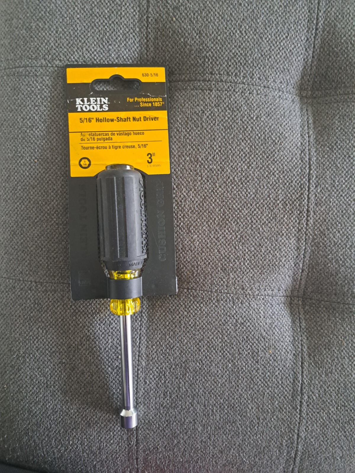Klein Tools 630-5/16 Nut Driver,5/16″,Hollow,3″