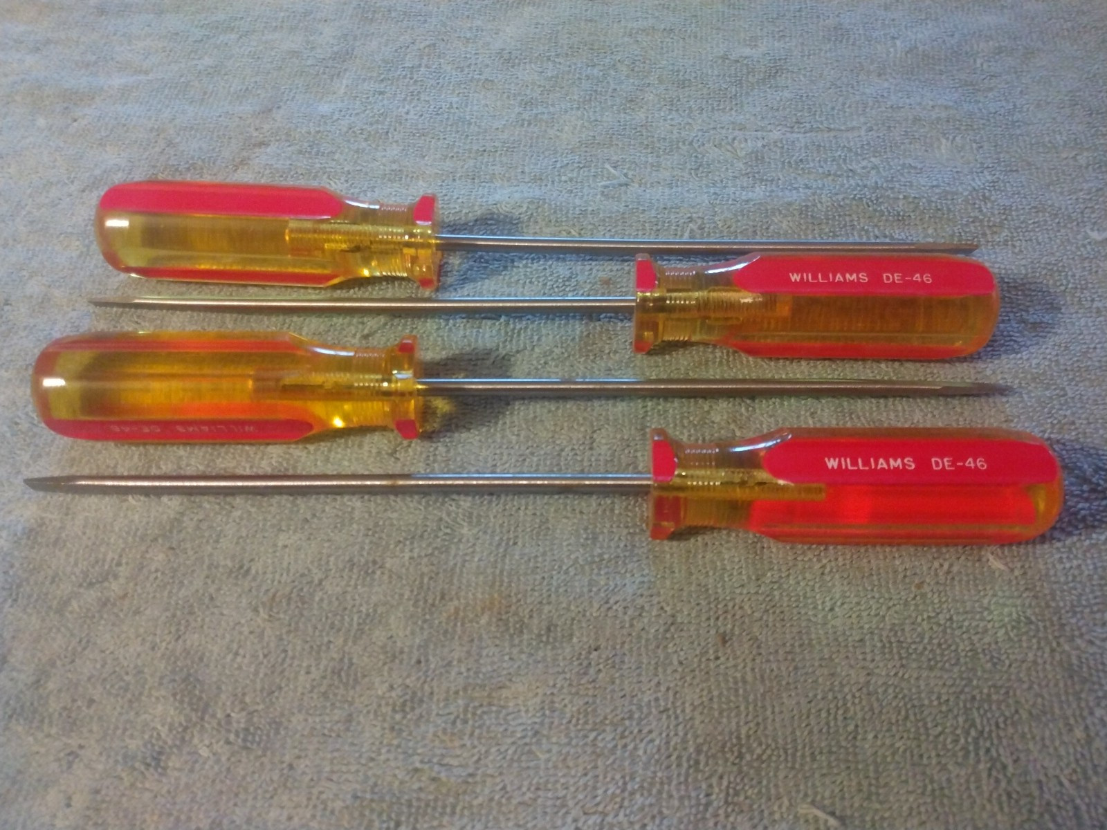 VTG Williams Flathead 6″ Screwdriver Lot Of 4 Made In USA