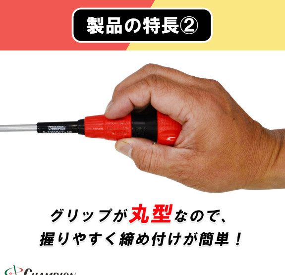 Champion Tools/no2000-pm-300-2set Ball Grip Driver No,2(+)/6.0×0.9(-) 398mm 2-pc