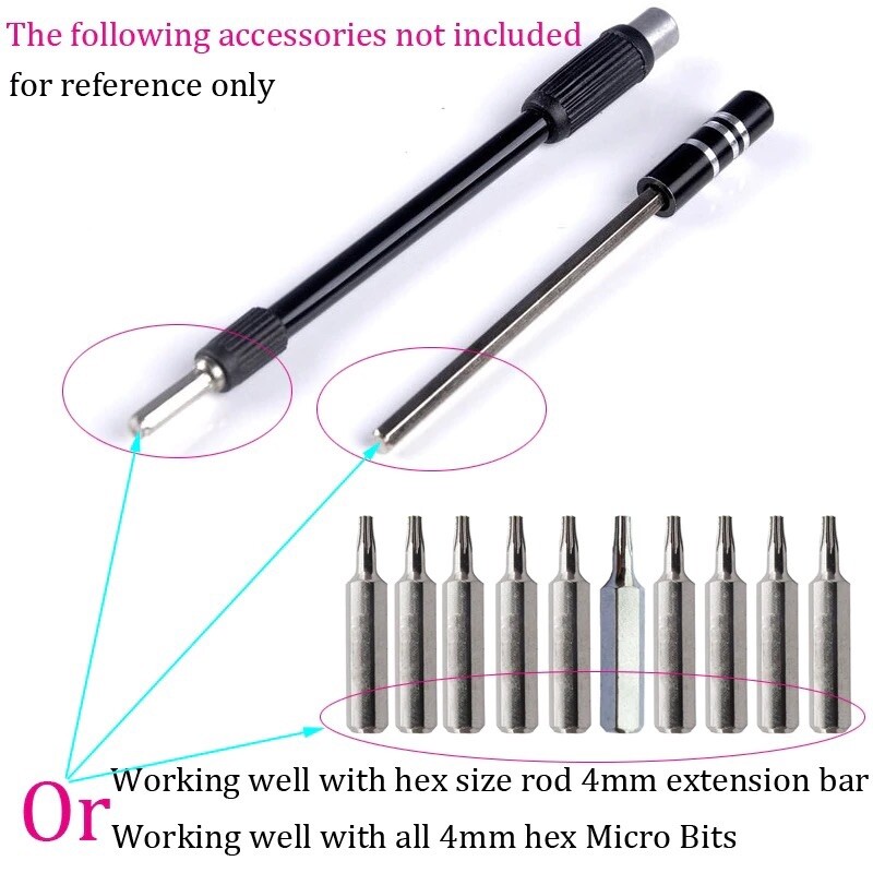 10Pcs Torx Bit Driver Set CR-V Security Torx T3 T4 T5 T6 T7 T8 TR9 T10 T15H T20