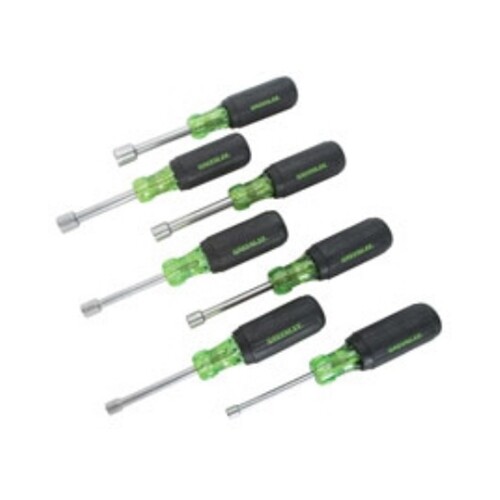 Greenlee 0253-01C 7 Piece Rust Resistant Nut Driver Set with Soft Cushioned Grip