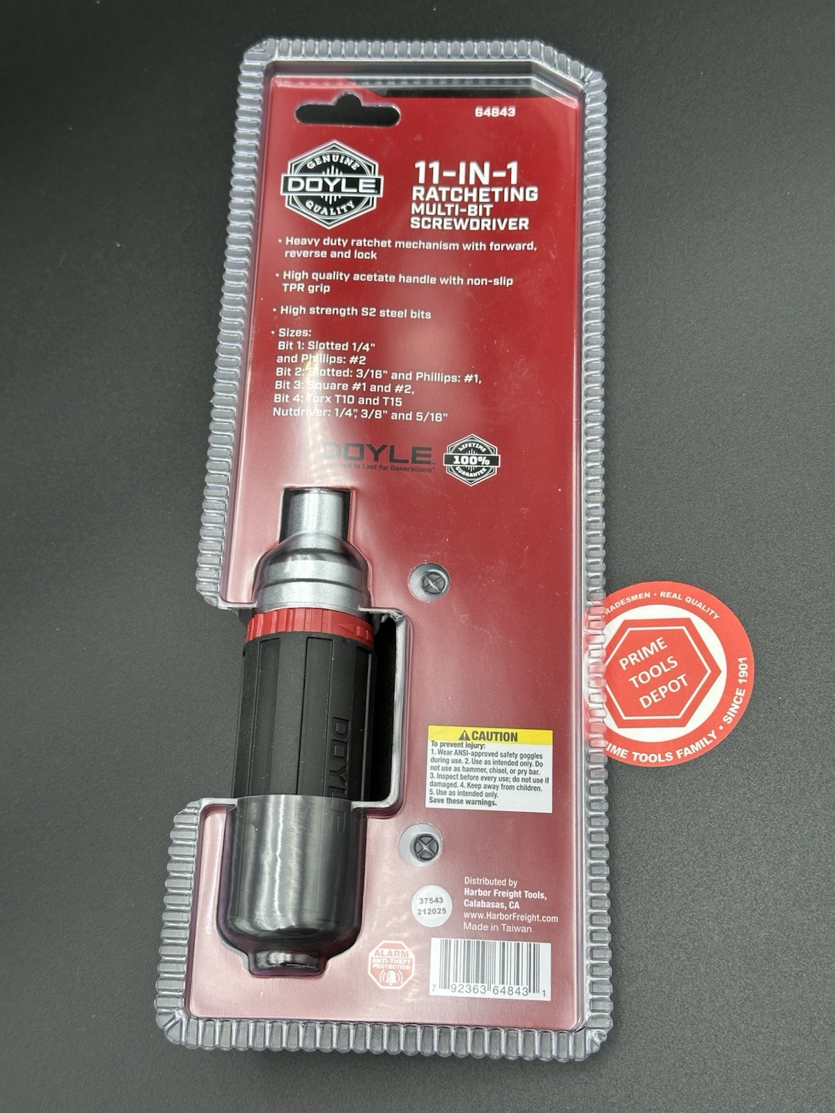 11-in-1 Ratcheting Multi-bit Screwdriver, Heavy Duty, Comfort Fit, Lifetime War
