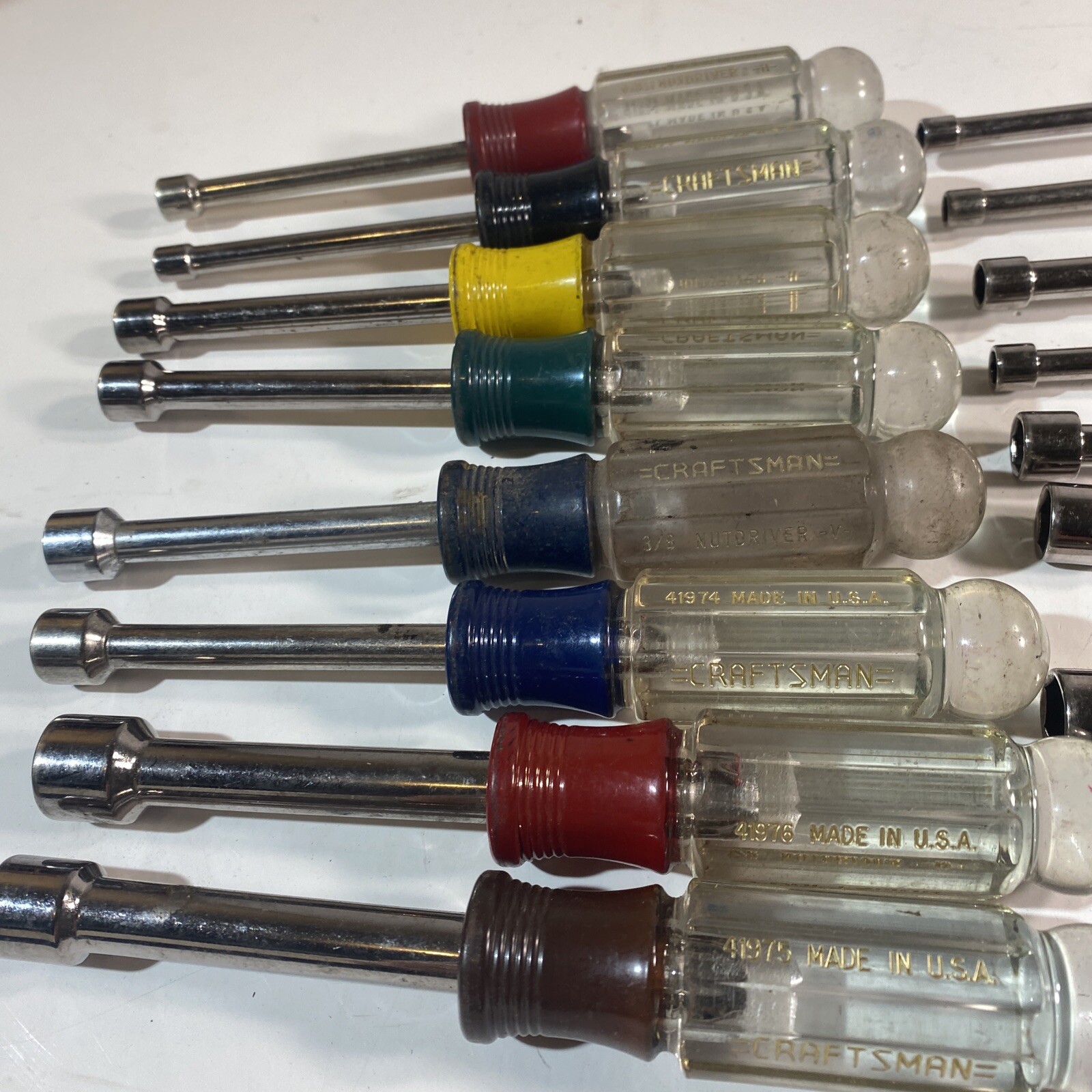 Vtg Sears Craftsman USA 14Pc Nut Driver Set (+1 Extra) SAE Standard & MM Metric