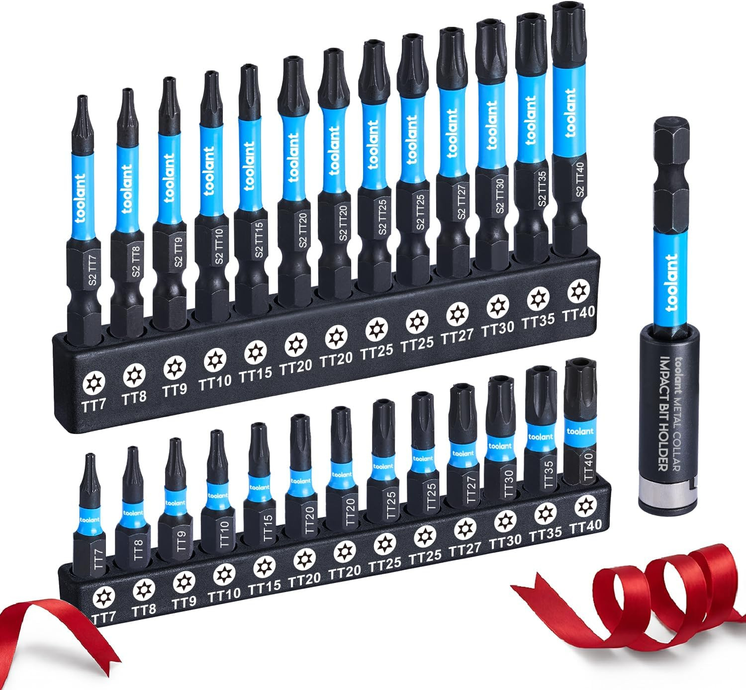 Impact Torx Bit Set 27Pcs (TT7-TT40), Christmas Stocking Tool Set, Gifts for Men