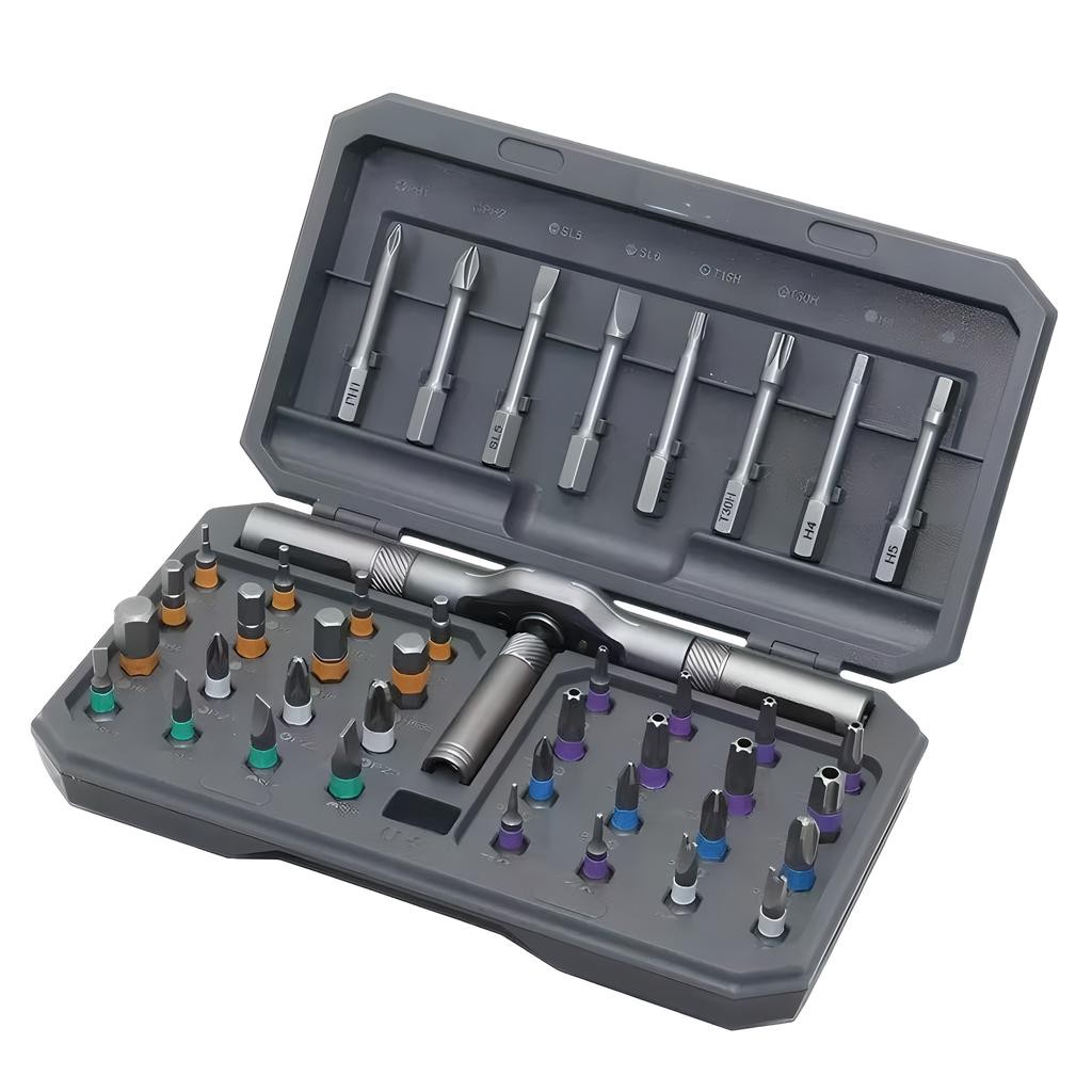 42 In 1 Multi Bit Magnetic Alloy Steel Magnetic DIY Ratchet Screwdriver Set