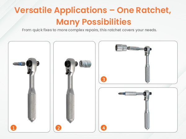 42 IN 1 Precision Ratchet Screwdriver Set Repair Tool Kit Torque Wrench Sockets