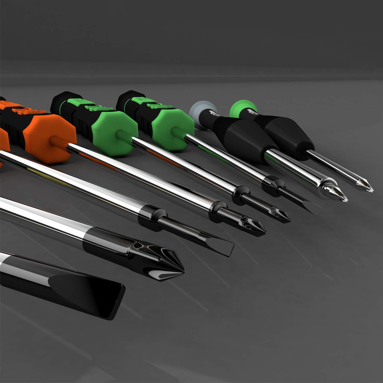 Screwdriver Set, 12 Pcs Small Set with Flathead Phillips Yellow