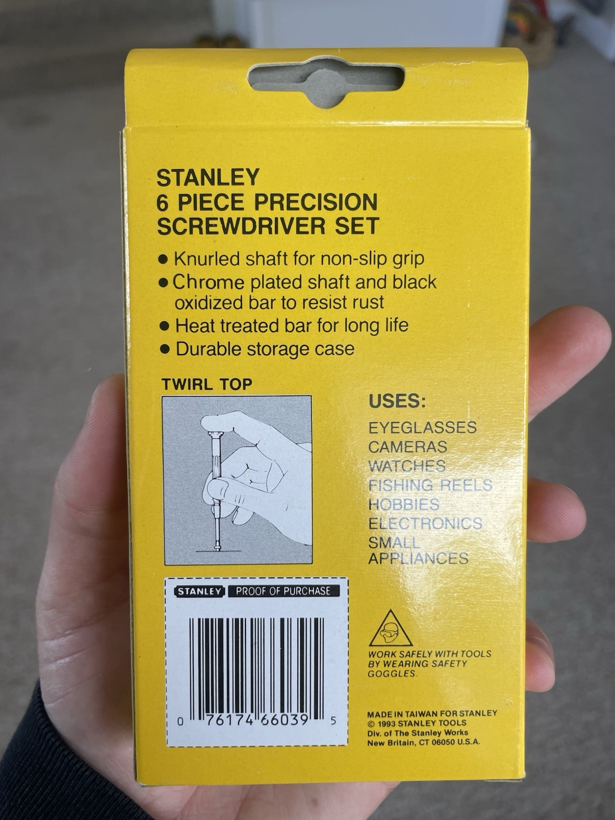 NEW Precision Screwdriver Set Phillips And Flathead STANLEY 66-039 6 PC