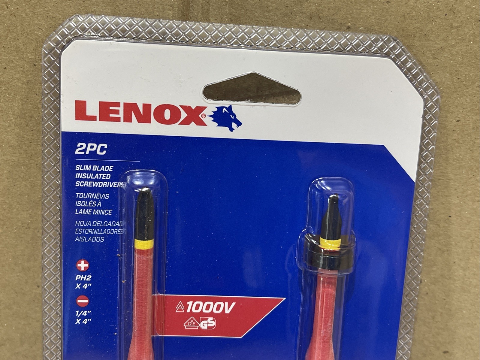 Lenox Tools LXHT60906 Screwdriver Set, Slim Blade, Insulated, 2-Piece New