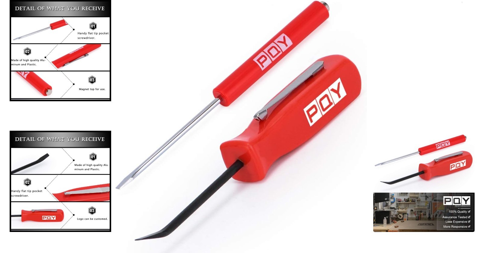 Durable Pocket Magnetic Screwdriver & Pry Bar – Handy for Home Improvement