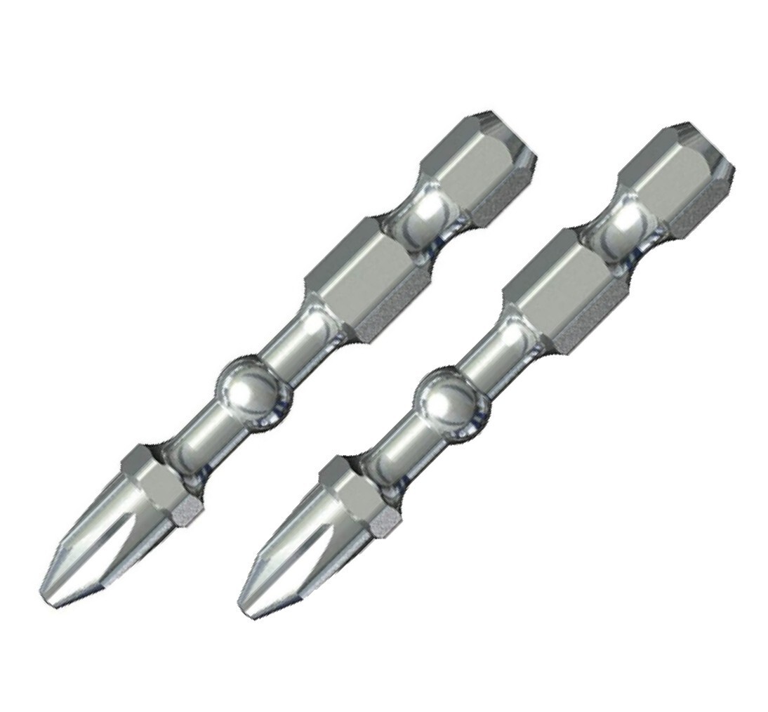 Vessel 2pc Phillips JIS Impact Ball Torsion Bit Set PH2 x 2” Made In Japan