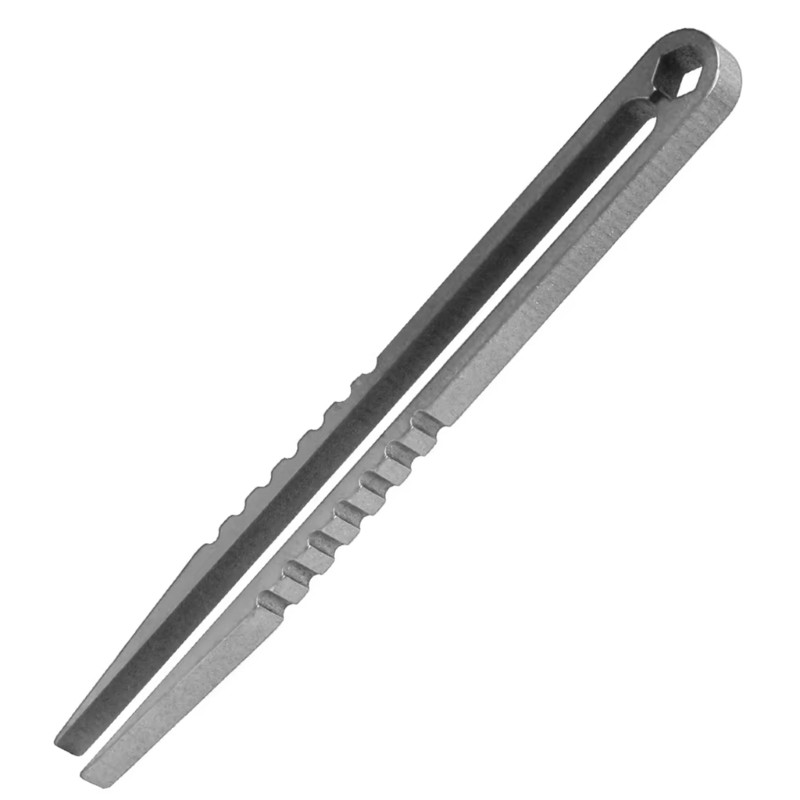 Compact Tweezers Survival Clip For Outdoor Camping Everyday Practical Tasks