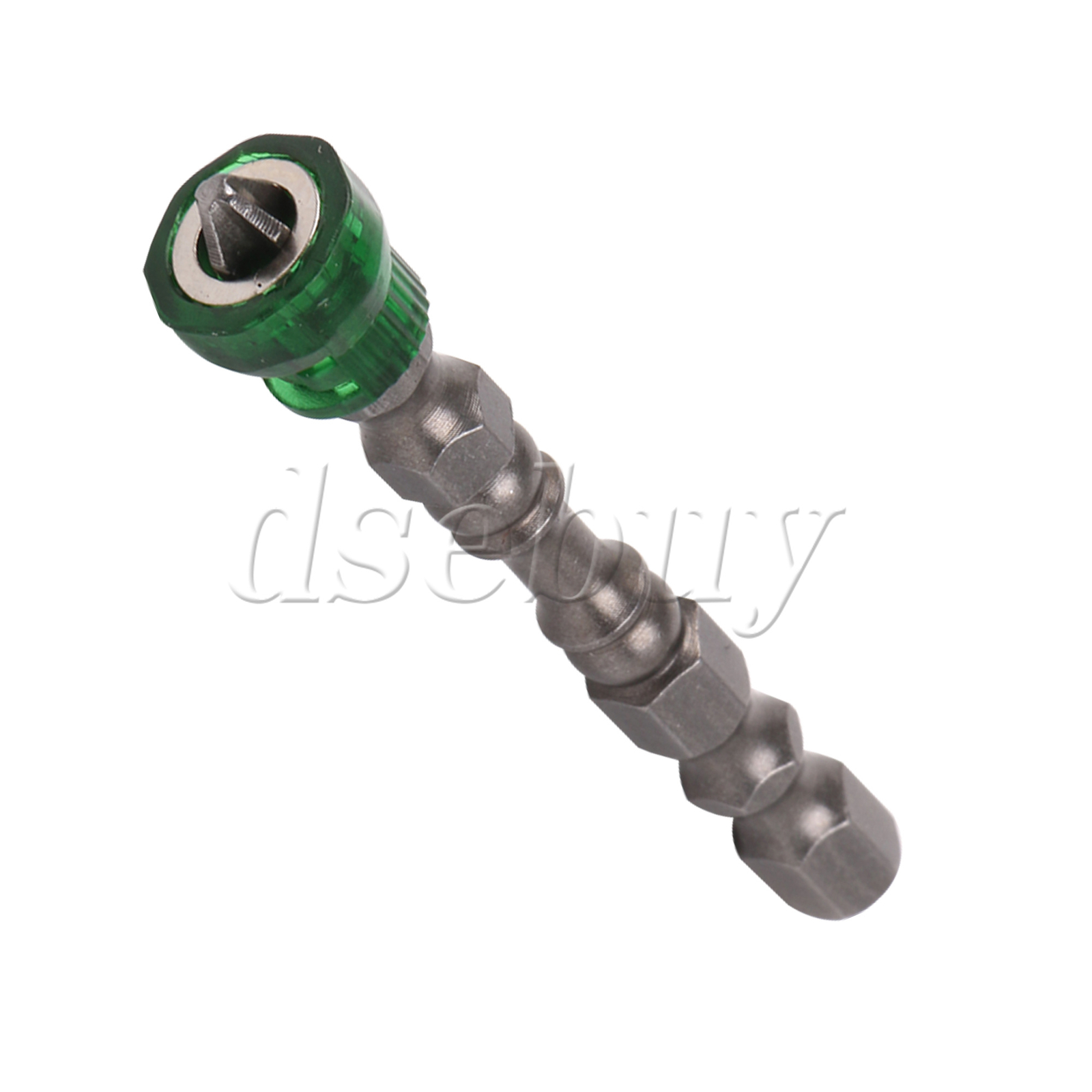 25PCS Green Magnetic Collar Design S2 Steel Screwdriver Bit w/ 1/4″ Hex Shank