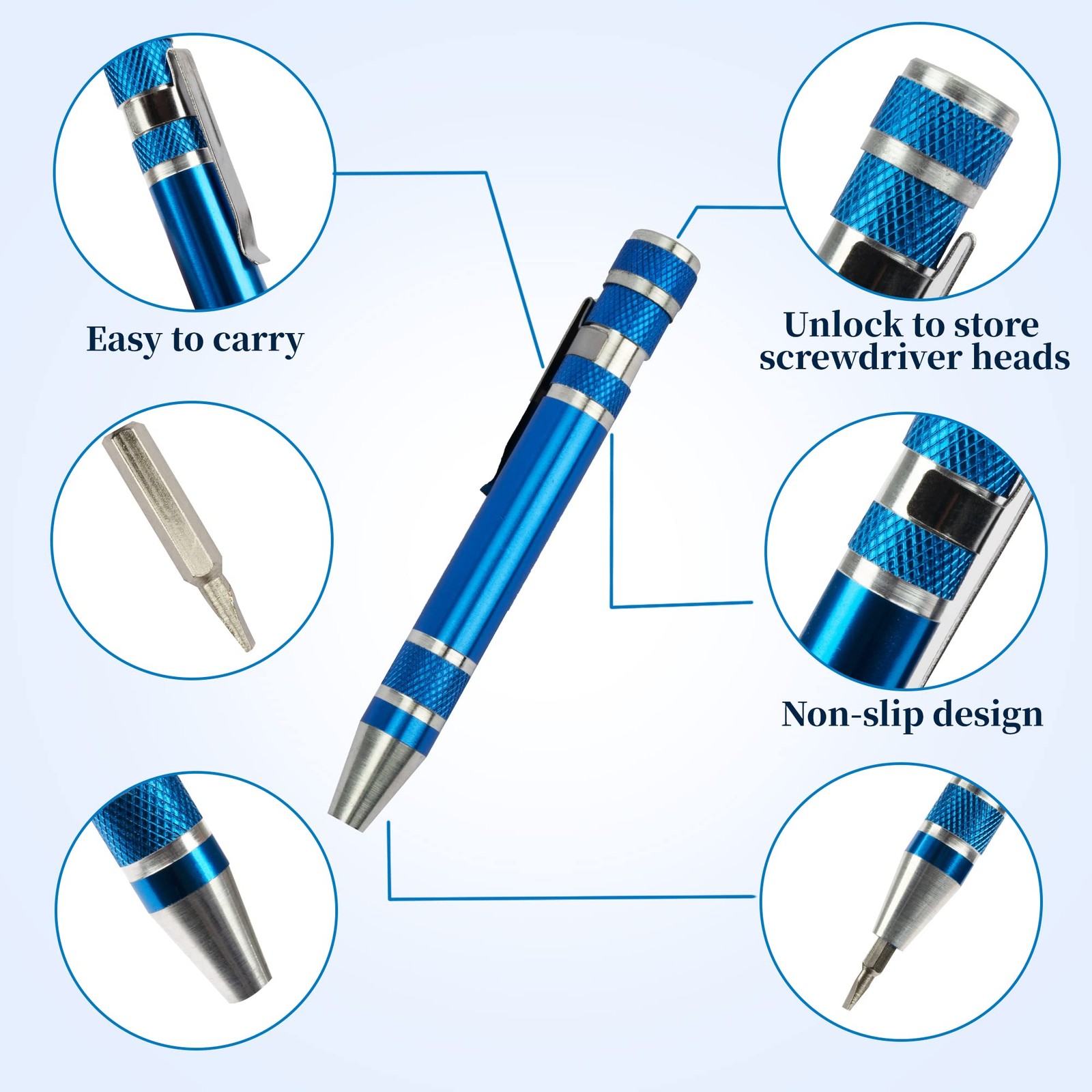 8 in 1 Mini Screwdriver Set Small Screwdrivers Pen Magnetic Repair Tools EDC …