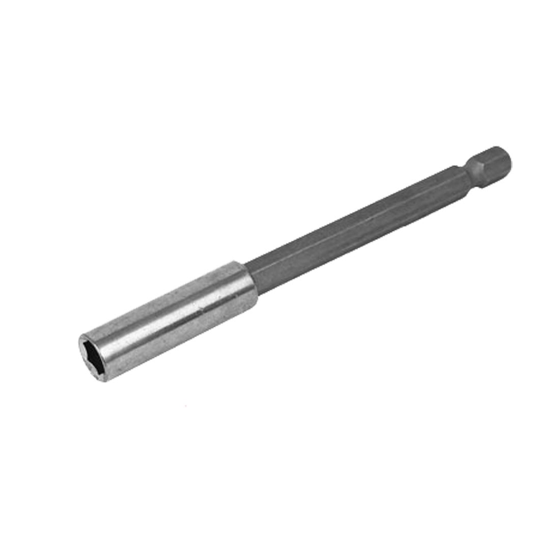 1/4″ Hex Shank Metal Magnetic 6.5mm Socket Nut Driver Gray 100mm New