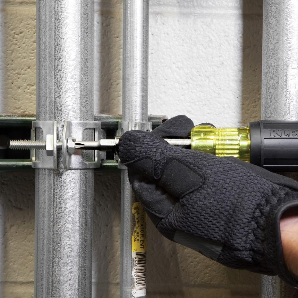10-in-1 Multi-Bit Screwdriver Nut Driver with Interchangeable Shafts 7.9 in