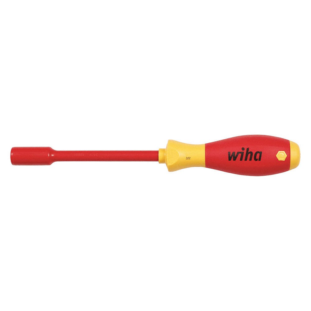 WIHA 32255 Solid Round Nut Driver, 5/32 in 53KG55