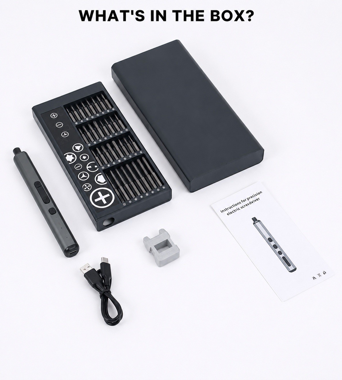 Mini Electric Screwdriver, 68-in-1 Precision Screwdriver Set