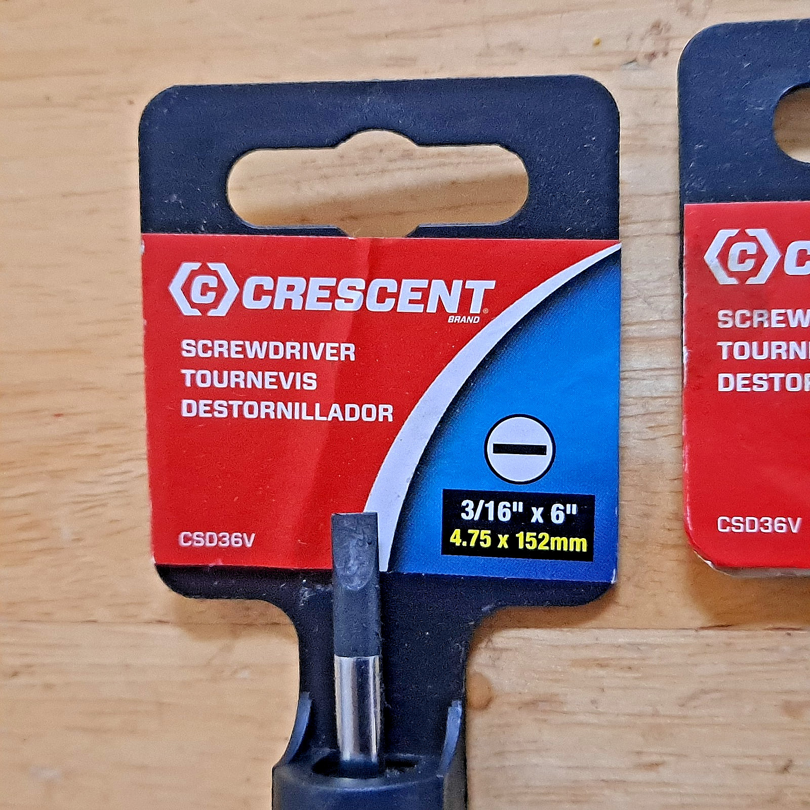 Lot Of 3 CRESCENT SCREWDRIVERS 3/16″ x 6″ SLOTTED FLAT SLOT CSD36V APEX TOOL