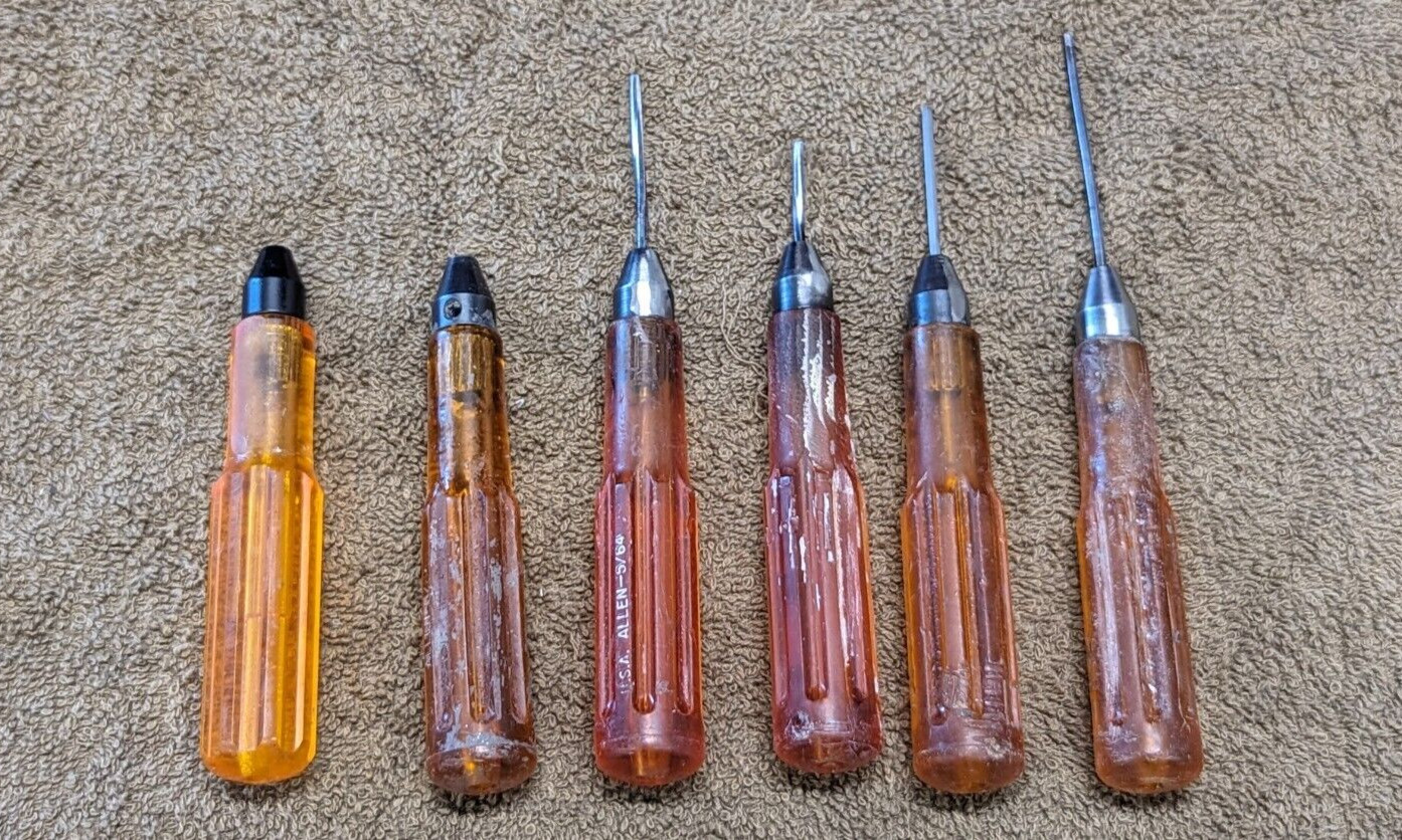 6 Hex Head Driver Set 5/64 Allen Key Changeable Aviation Aircraft USA Hi Loks