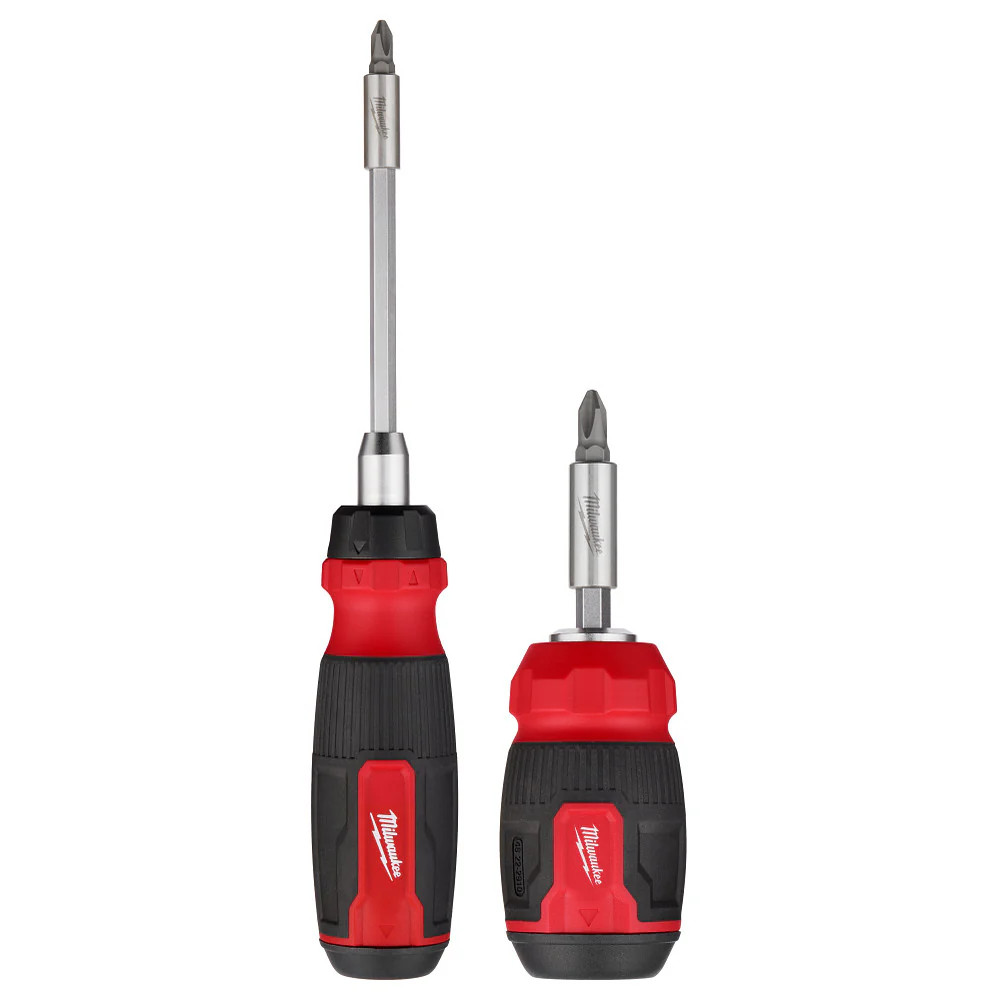 Milwaukee 48-22-2906 14-in-1 Ratcheting Screwdriver and 8-in-1 Screwdriver -2 PC