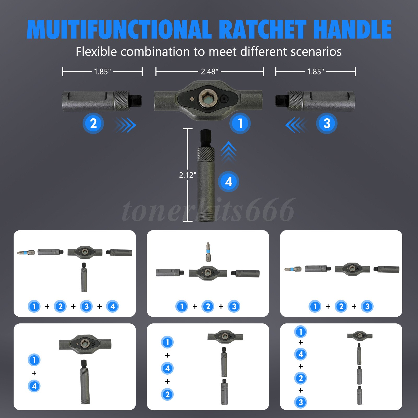 25PCS 24 in 1 Magnetic Screwdriver Head Set PC Phone Electronics Repair Tool Kit