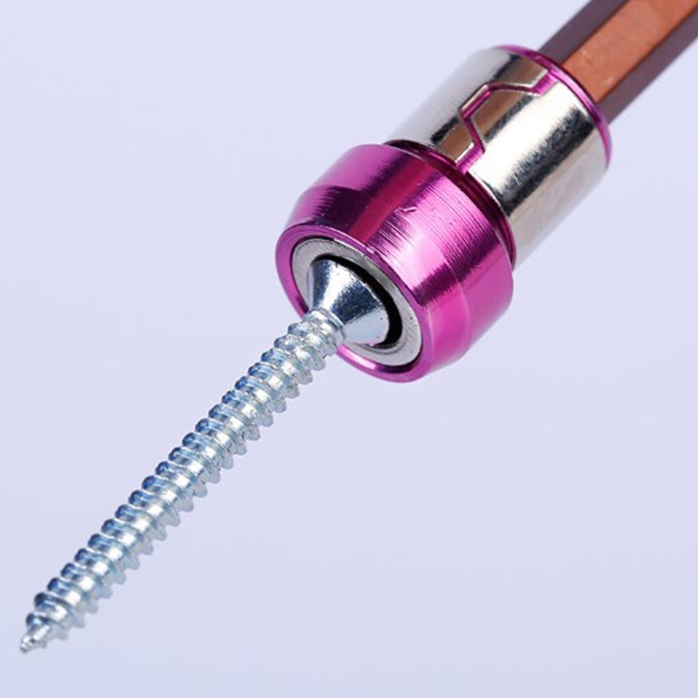 5 Pieces Magnetic Ring Screwdriver Bit Holder for Carpentry and Auto Repair