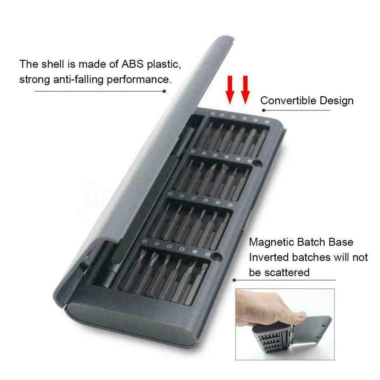 25 in 1 S2 Bits Precision Screwdriver Set Magnetic Screwdriver Repair Tool Kit A