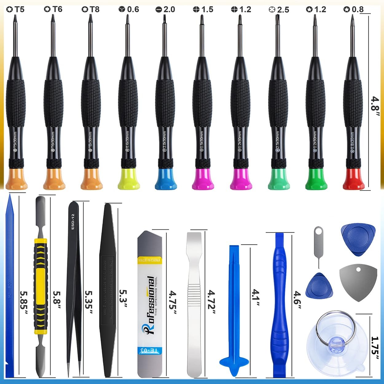 Warmstor 24Pcs Electronics Repair Tool Kit with Precision