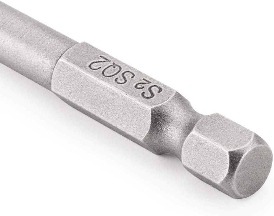 Rocaris 10pcs 1/4 Inch Hex Shank Long Magnetic Square Head One Size, Grey