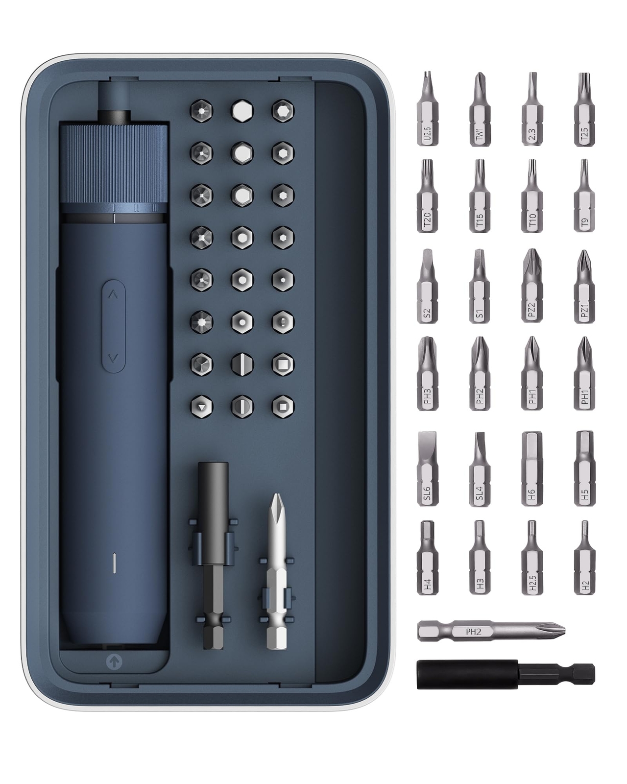 Electric Screwdriver Kit 25-Piece Cordless 3.6V Rechargeable LED Light Repairs