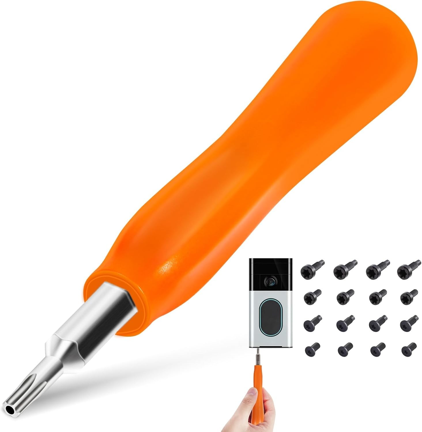 Screwdriver for Ring Doorbell Replacement with 4.7 INCH, Orange