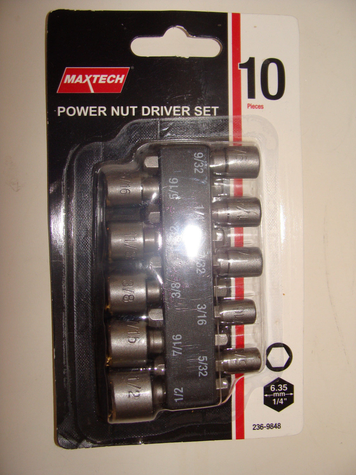 Maxtech 10 piece Power Nut Driver Set NEW