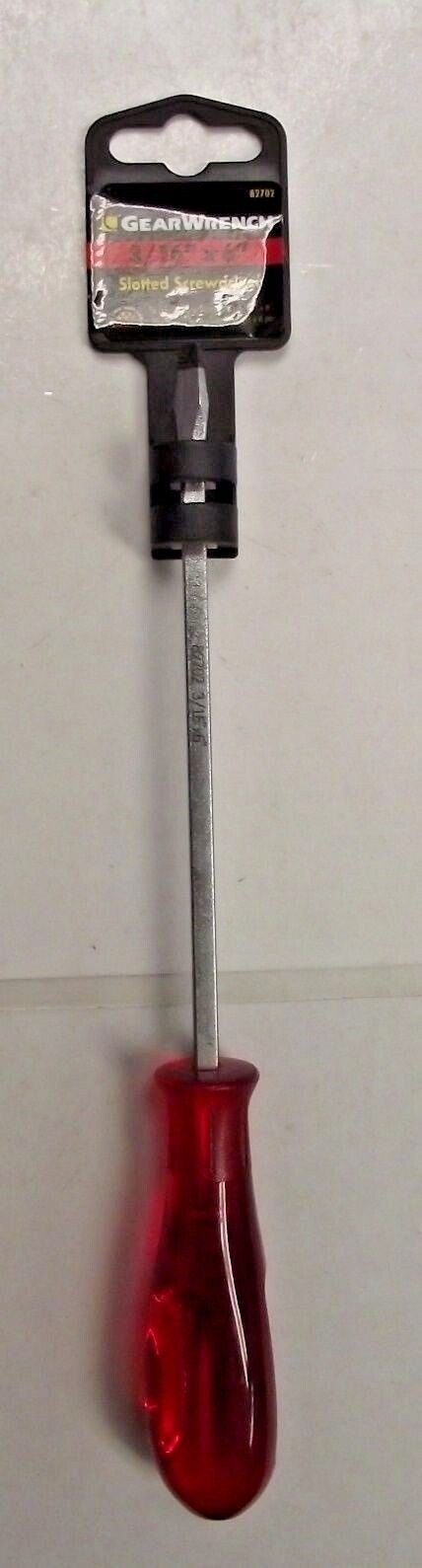 GearWrench 82702 3/16″ x 6″ Acetate Slotted Screwdriver