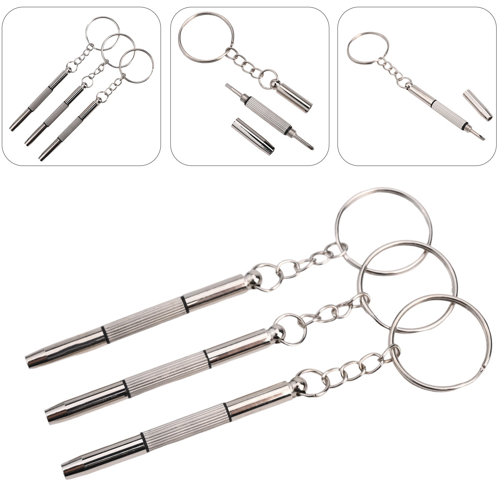 Everyday Carry Screwdriver Keychain Portable Manual Measurement Deviation