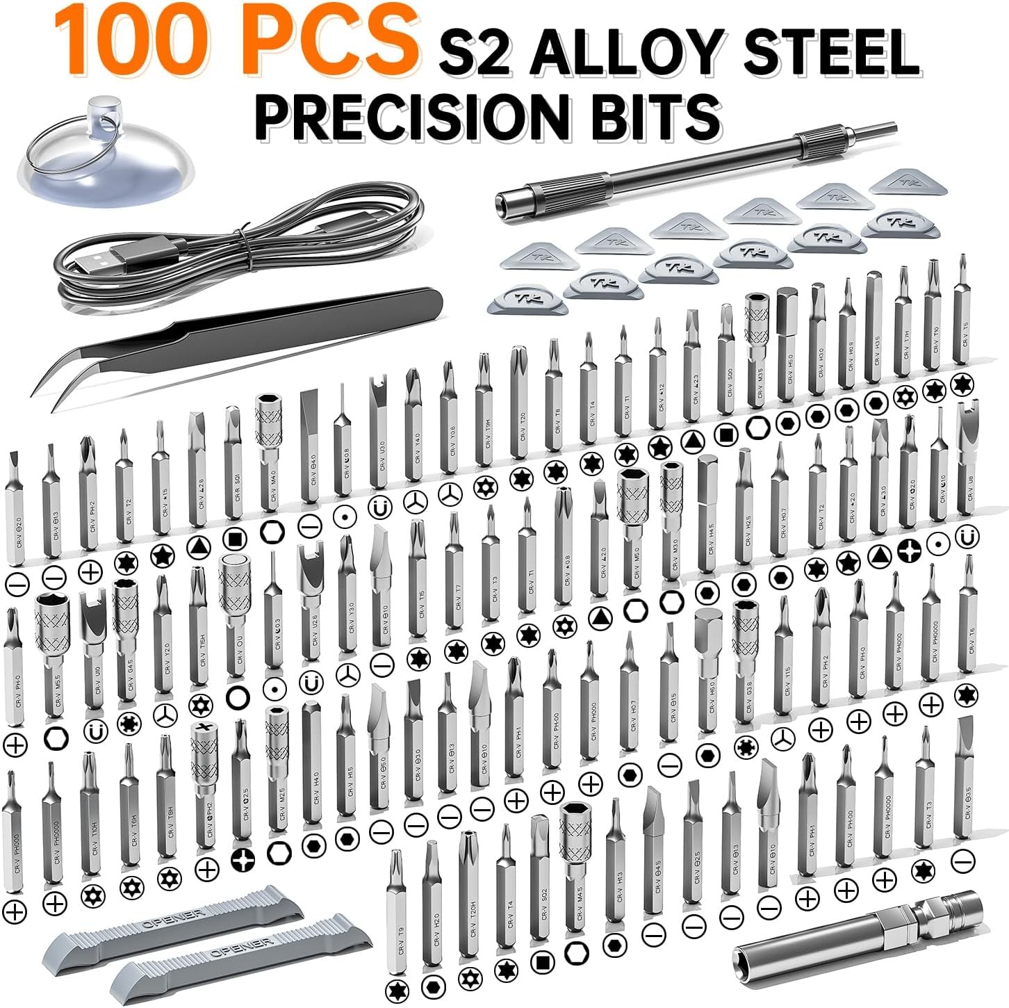 120 in 1 Electric Precision Screwdriver Set Magnetic Tool Kit for PC RC DIY
