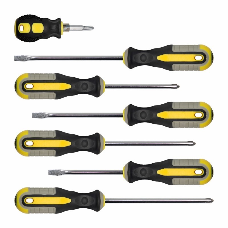 7Pcs Demolition Screwdriver Set Strong Magnetic Slotted Phillips Driver 9011