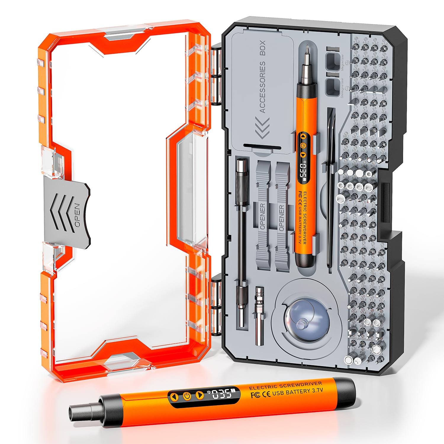 120-IN-1 Mini Electric Screwdriver Set is a comprehensive electric precision …