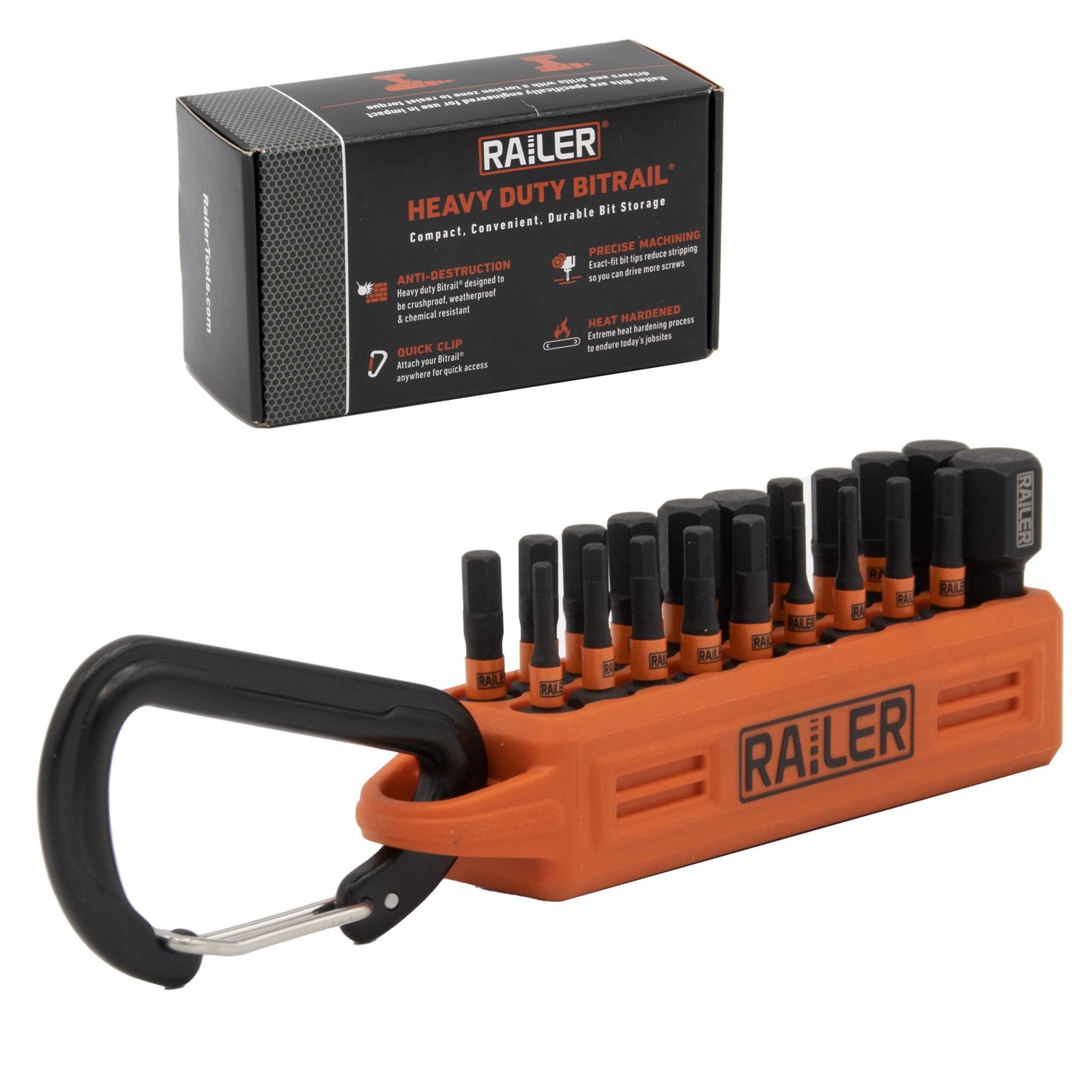 Allen Wrench Hex Bit Set – Railer 1 Inch Impact One Size, Orange Bitrail