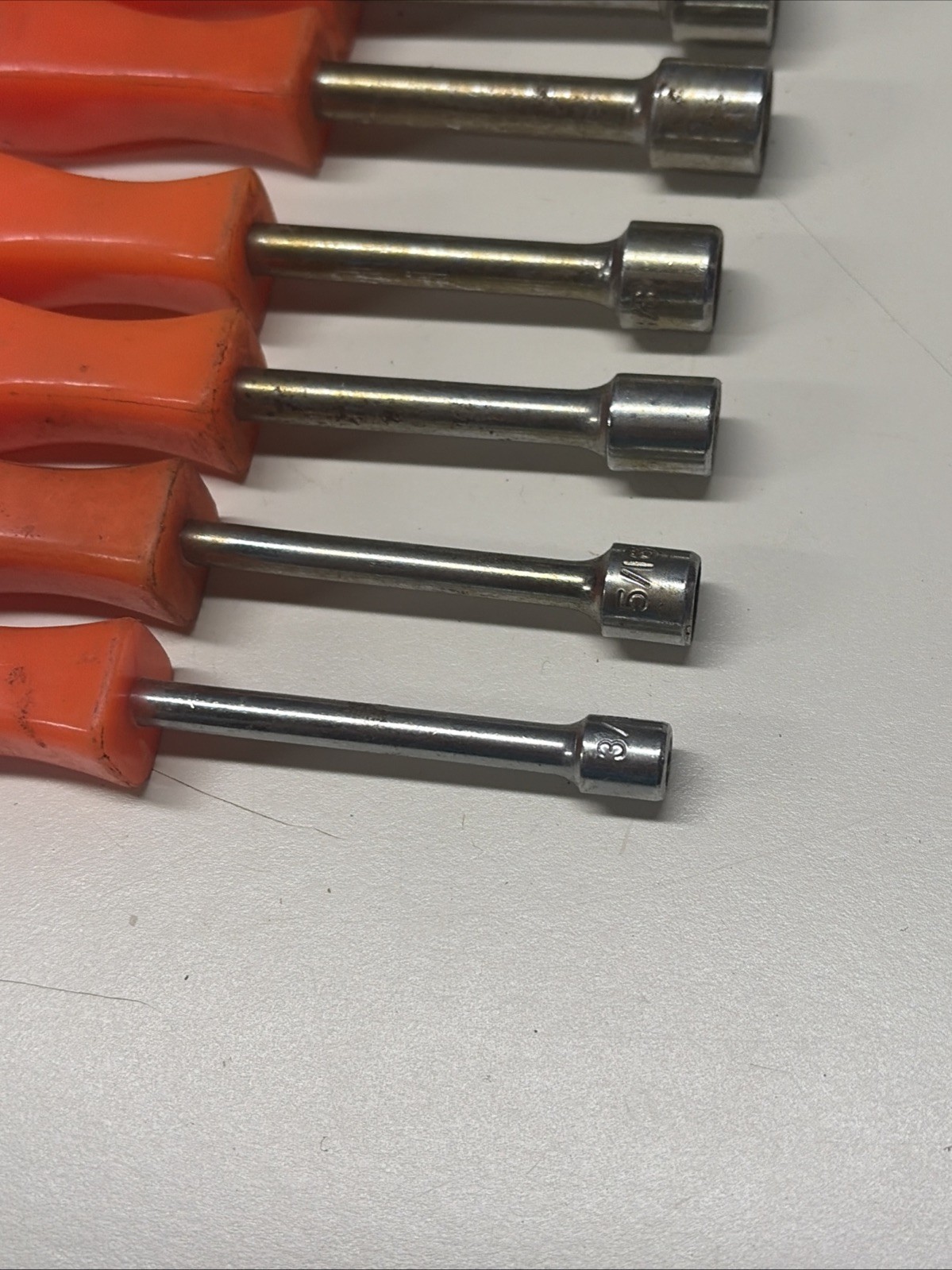 Lot Of 13 Cummins Pro Industrial Nut Drivers Tools SAE Metric Orange #9C