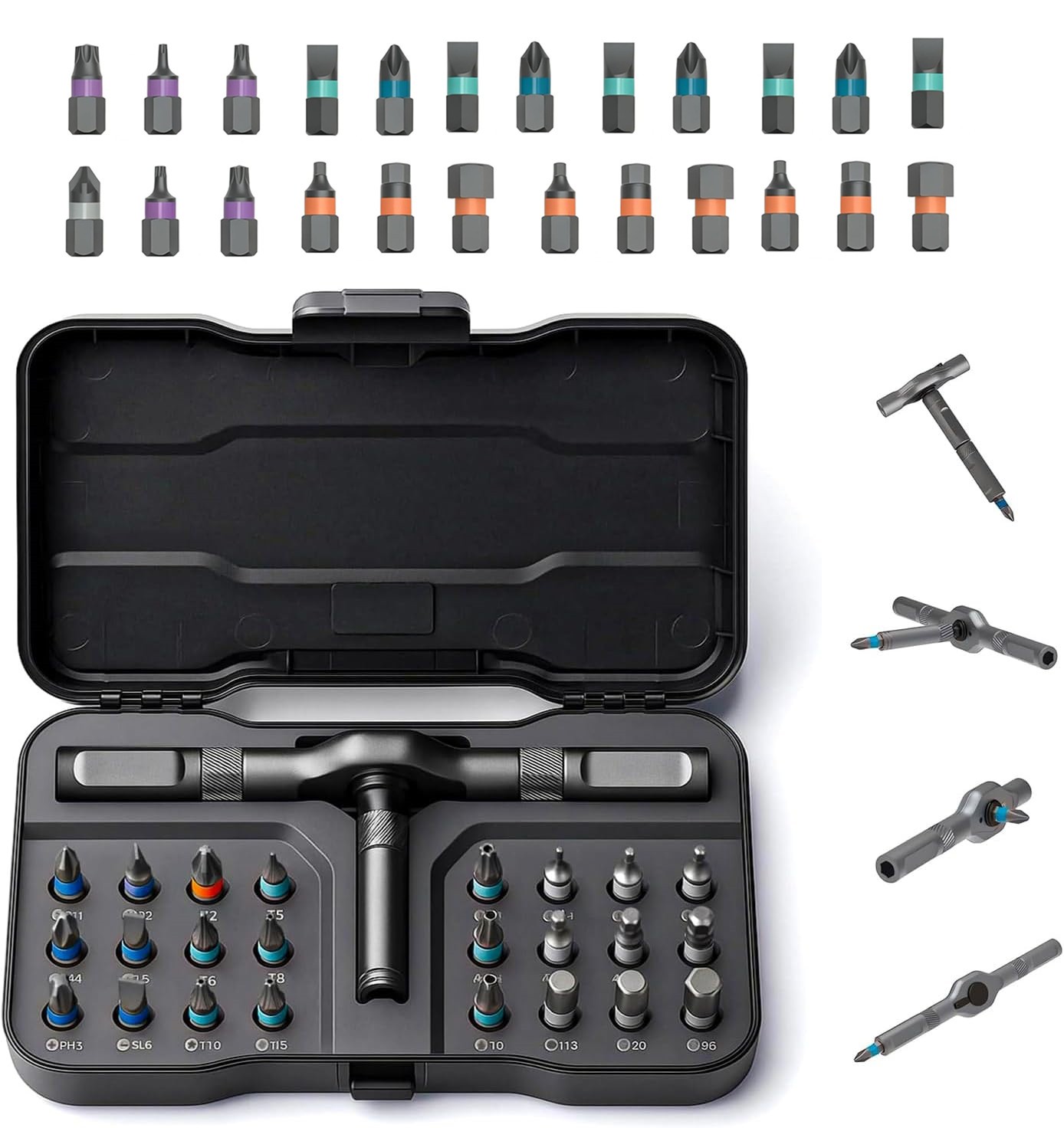 24 in 1 Magnetic Screwdriver Set Precision Removable Self-assembly DIY Tool Kit