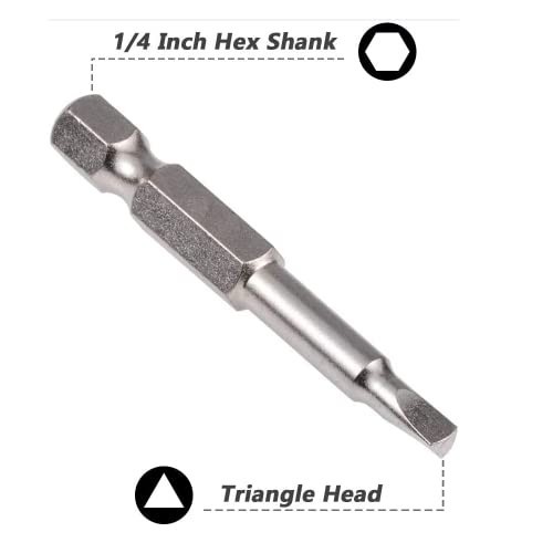 5 Piece Magnetic Triangle Screwdriver Bit, S2 Steel Triangular Screwdriver Bi…