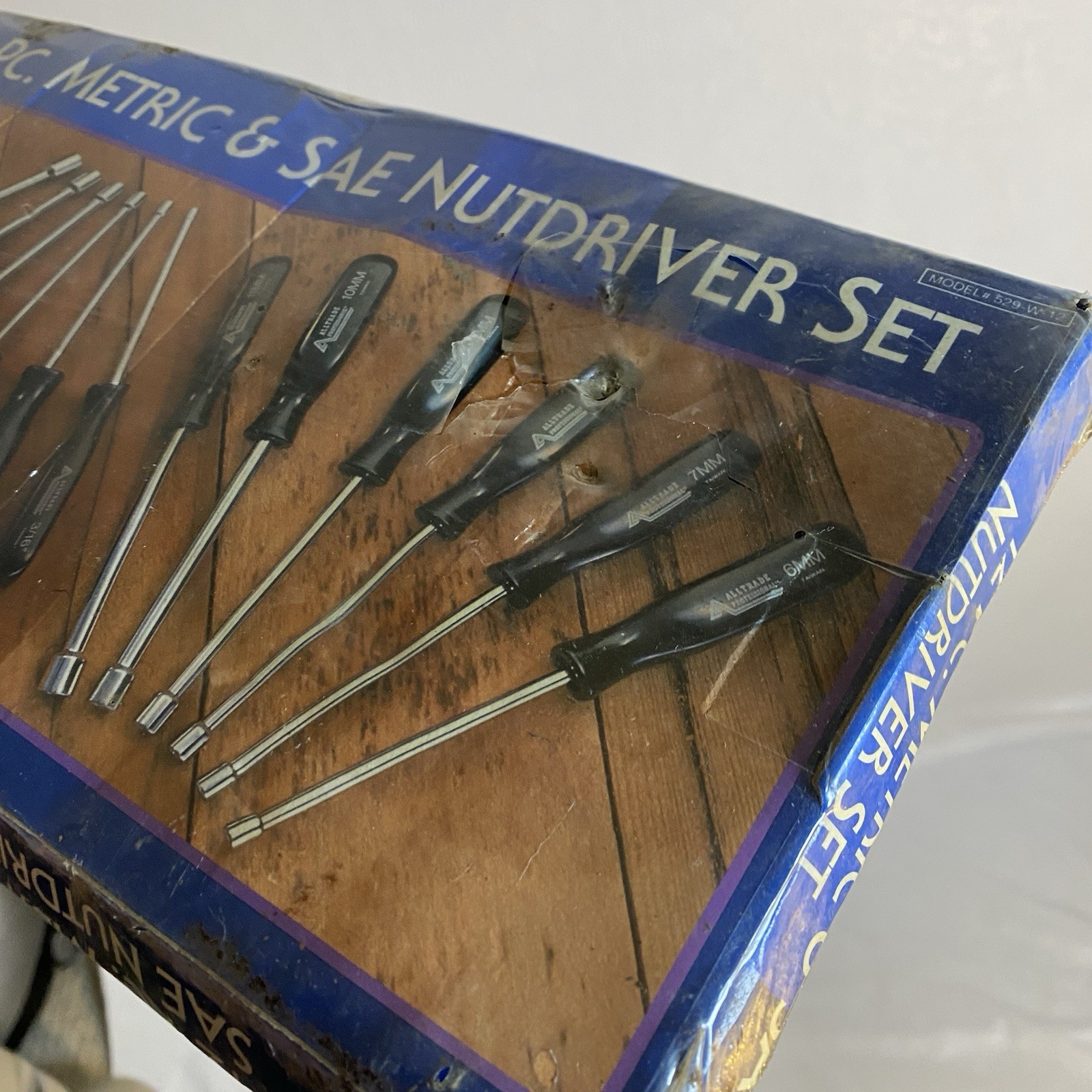 Alltrade Professional 529-W-12 12 piece Metric & SAE Nutdriver Set NOS READ
