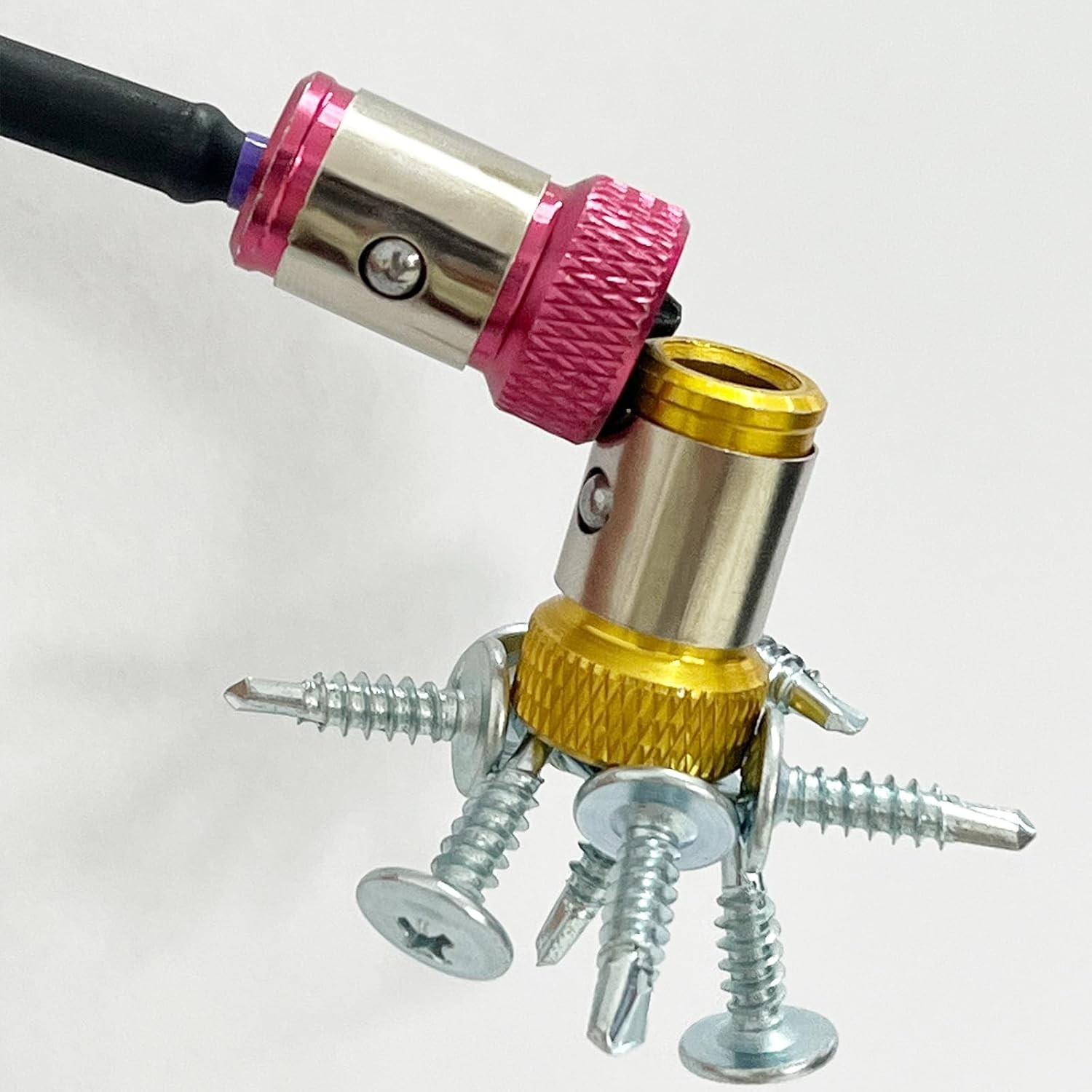 Ultra-Strong Magnetic Ring Set for 1/4″ Hex Drills – Heavy-Duty Screw Holder