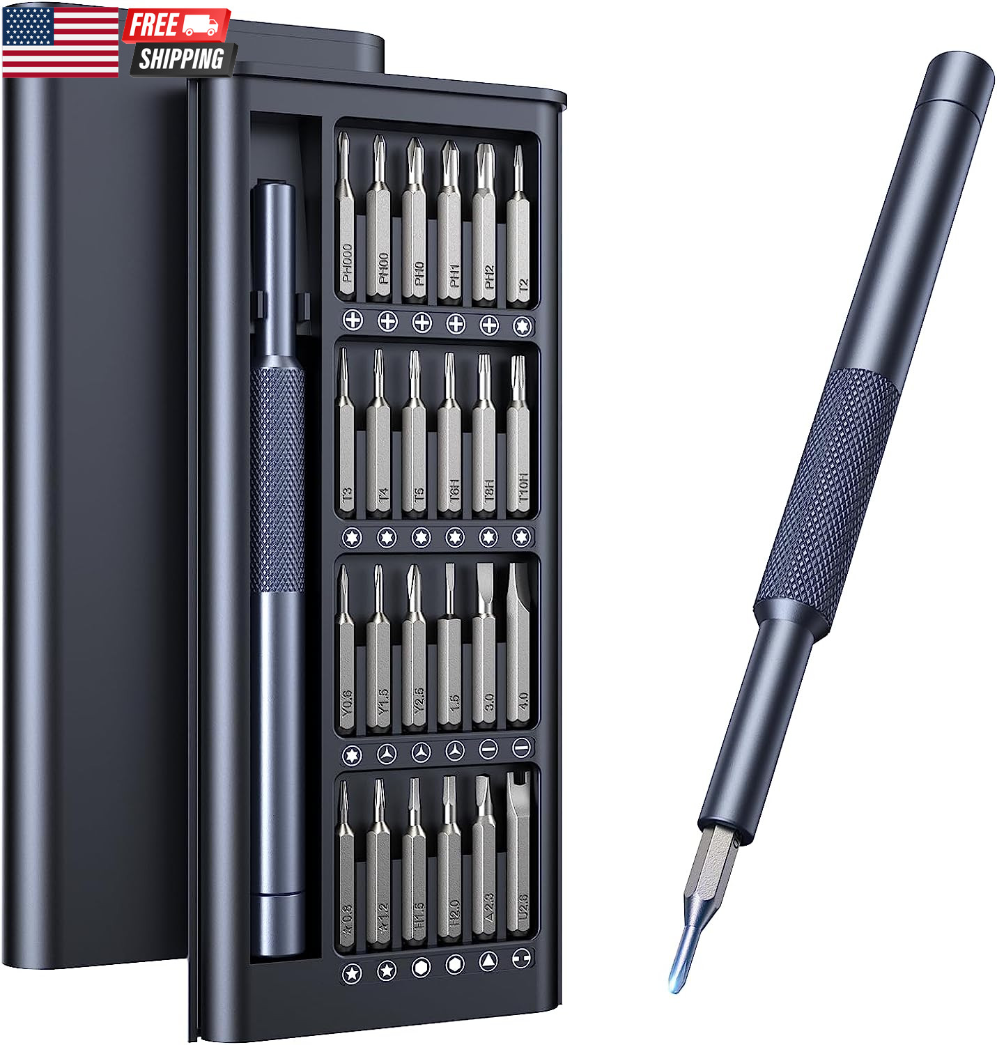 128-In-1 Precision Screwdriver Set, Professional Magnetic Mini Repair Tool Kit f